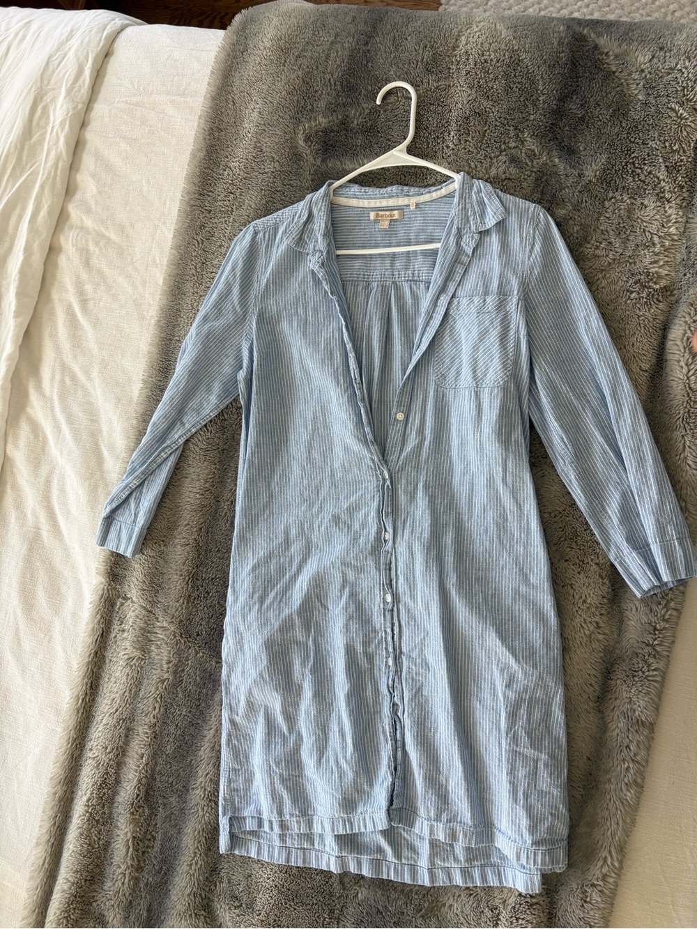 Blue-striped Barbour Dress